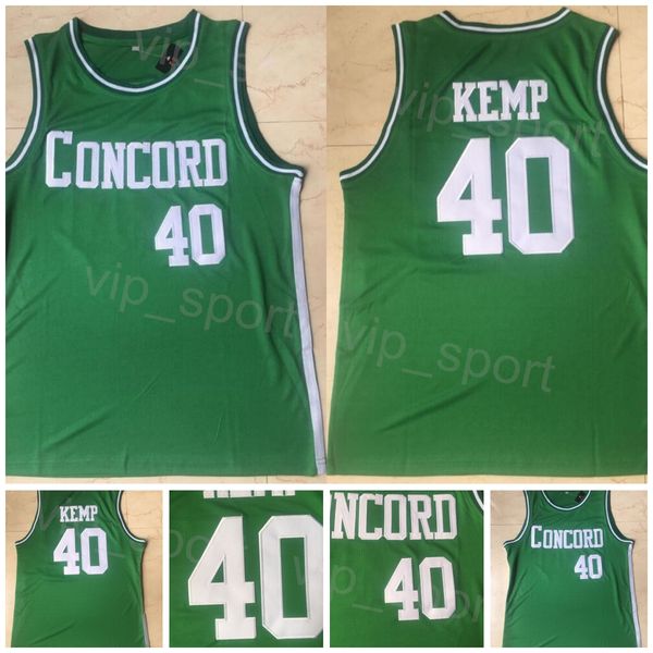 college 40 shawn kemp high school jersey concord academy basketball university all stitching team color green for sport fans breathable pure, Black
college 40 shawn kemp high school jersey concord academy basketball university all stitching team color green for sport fans breathable pure, Black