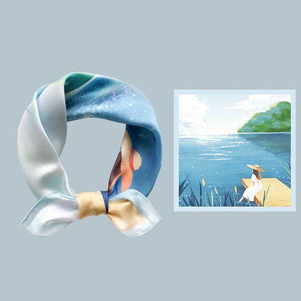 sarongs korean cartoon artificial silk scarf occupational square towel printing multifunction fashion soft breathable women' shawl b75, Blue;gray
sarongs korean cartoon artificial silk scarf occupational square towel printing multifunction fashion soft breathable women' shawl b75, Blue;gray