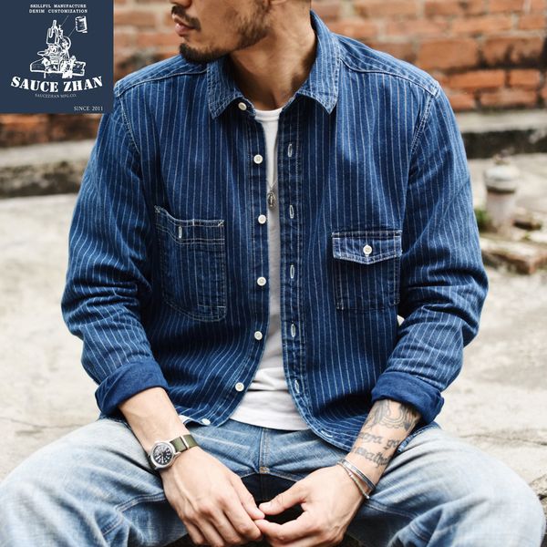 men's casual shirts saucezhan discharge printing shirt selvedge denim shirt dot denim shirt men shirt long sleeve striped shirt mens dr, White;black
men's casual shirts saucezhan discharge printing shirt selvedge denim shirt dot denim shirt men shirt long sleeve striped shirt mens dr, White;black