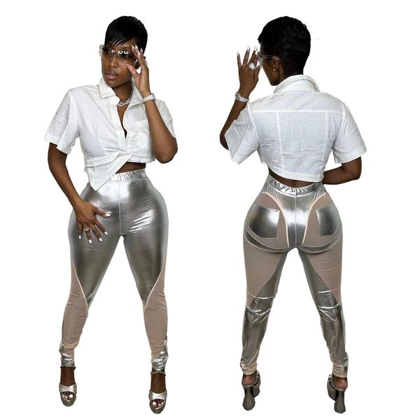 women's pants capris glossy patchwork mesh long pants women see through bodycon bottoms night party clubwear y2k leggings sliver pants, Black;white
women's pants capris glossy patchwork mesh long pants women see through bodycon bottoms night party clubwear y2k leggings sliver pants, Black;white