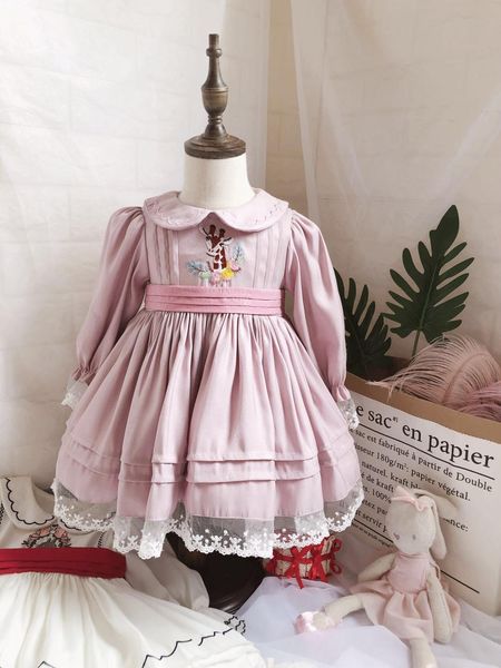 girl's dresses baby girl autumn spring summer deer pink long sleeve vintage spanish turkish lolita princess gown dress for casual birth, Red;yellow
girl's dresses baby girl autumn spring summer deer pink long sleeve vintage spanish turkish lolita princess gown dress for casual birth, Red;yellow