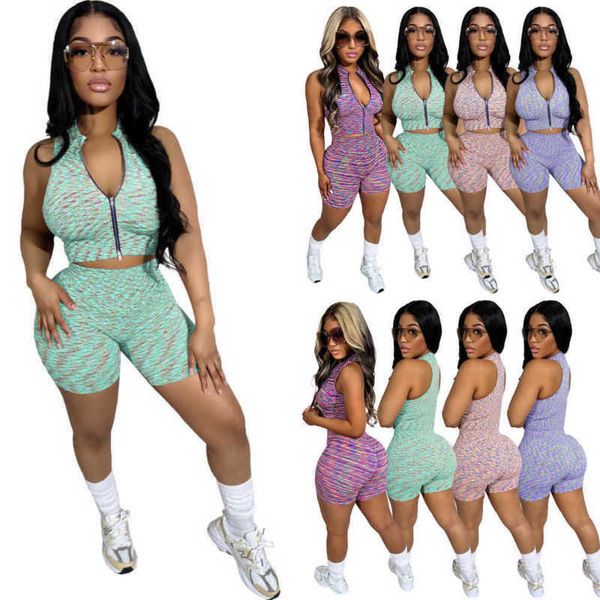 designer new women active tracksuits 2 piece short sets summer printed zipper vest and yoga shorts outfits sportswear, Gray
designer new women active tracksuits 2 piece short sets summer printed zipper vest and yoga shorts outfits sportswear, Gray