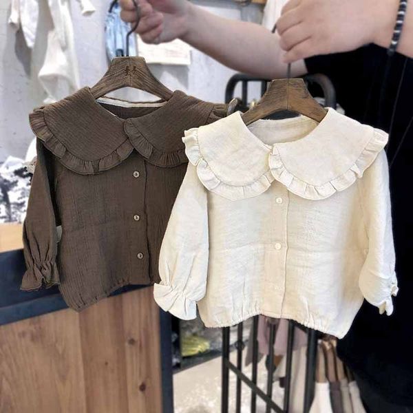 kids shirts korean baby shirt long sleeve ruffled neckline children's t-shirt girls cotton linen 230403, White;black
kids shirts korean baby shirt long sleeve ruffled neckline children's t-shirt girls cotton linen 230403, White;black