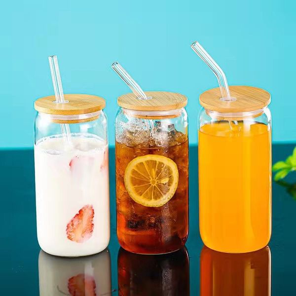 12oz 16oz glass beer mugs clear wine glass with plastic straw & bamboo lid can shaped glass cup ice tea glasses ice coffee glasses cocktail
12oz 16oz glass beer mugs clear wine glass with plastic straw & bamboo lid can shaped glass cup ice tea glasses ice coffee glasses cocktail