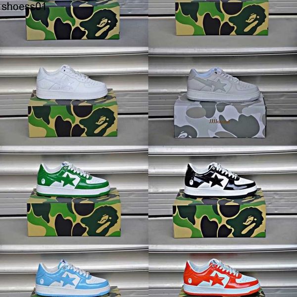 2023 ape head bapesta shoes versatile for couples casual fashion sports low plank shoes thickened, Black
2023 ape head bapesta shoes versatile for couples casual fashion sports low plank shoes thickened, Black