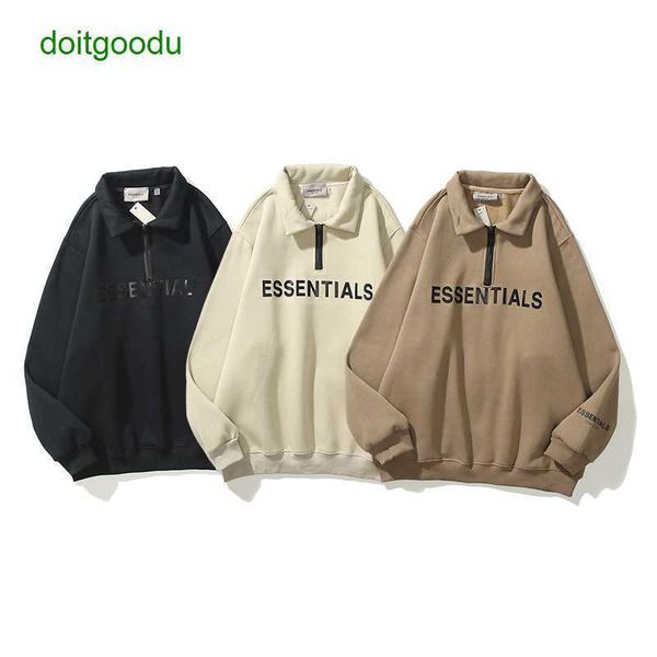 women and men's hoodies early spring 2023 new fosg double thread drop glue letter plush zipper half high neck sweater, Black
women and men's hoodies early spring 2023 new fosg double thread drop glue letter plush zipper half high neck sweater, Black