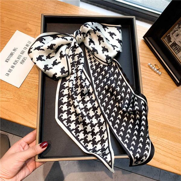 sarongs elegant print satin silk skinny scarf for women headband luxury hair bands ribbon scrunchies neckerchief wrap female foulard p230323, Blue;gray
sarongs elegant print satin silk skinny scarf for women headband luxury hair bands ribbon scrunchies neckerchief wrap female foulard p230323, Blue;gray
