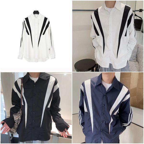 designer shirt fashion mens shirts blouse long sleeve solid luxury color slim fit casual business clothing long-sleeved shirt, White;black
designer shirt fashion mens shirts blouse long sleeve solid luxury color slim fit casual business clothing long-sleeved shirt, White;black