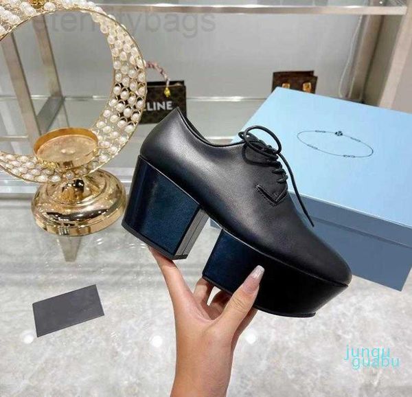 p triangle prad square lace-up fall boots novelty heel shapes leather increased 35-40 052, Black
p triangle prad square lace-up fall boots novelty heel shapes leather increased 35-40 052, Black