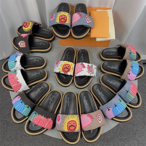 women designer slipper slide sandals summer flat heel brand corium shoes l color genuine leathe classic beach casual leather sandles woman s, Black
women designer slipper slide sandals summer flat heel brand corium shoes l color genuine leathe classic beach casual leather sandles woman s, Black