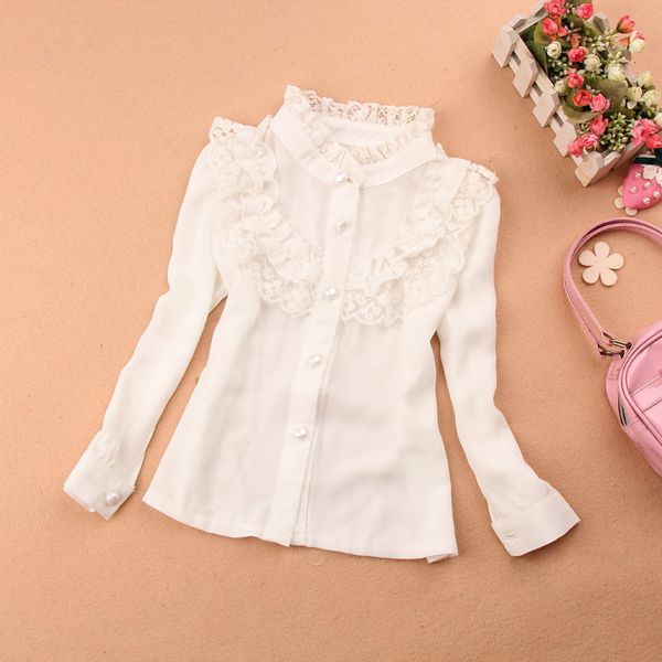 kids shirts spring autumn 2-16y chiffon ruffled lace baby youth big girl white shirt long sleeve school girl children's shirt 230403, White;black
kids shirts spring autumn 2-16y chiffon ruffled lace baby youth big girl white shirt long sleeve school girl children's shirt 230403, White;black