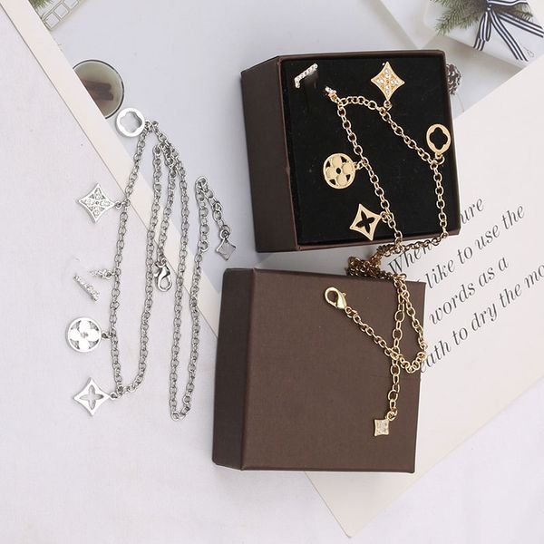 20style designer 18k gold plated chain pendant necklaces luxury brand double letter geometric link men women couple lovers jewelry, Silver
20style designer 18k gold plated chain pendant necklaces luxury brand double letter geometric link men women couple lovers jewelry, Silver