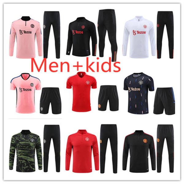 22 23 24 manchester sancho short sleeve training suit uniteds 2023 men kids f. de jong chandal trainings fernandes rashford utd long sleeve, Black;red
22 23 24 manchester sancho short sleeve training suit uniteds 2023 men kids f. de jong chandal trainings fernandes rashford utd long sleeve, Black;red