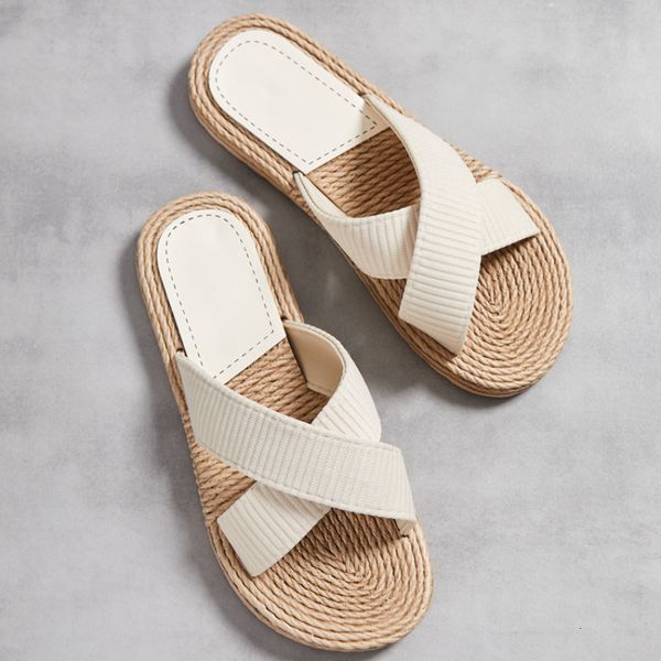 sandals handmade ladies home slipper hemp straw women sandals casual outdoor cross slipper female summer beach wear flat heel shoes 230403, Black
sandals handmade ladies home slipper hemp straw women sandals casual outdoor cross slipper female summer beach wear flat heel shoes 230403, Black
