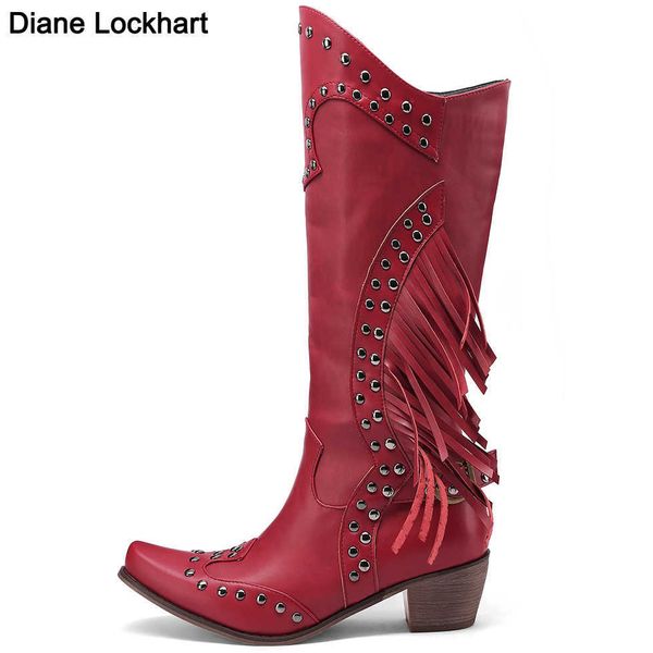 western cowboy fringes tassels winter boots for women 2022 rivets punk rock studded cowgirl women's shoes boots dropship 230403, Black
western cowboy fringes tassels winter boots for women 2022 rivets punk rock studded cowgirl women's shoes boots dropship 230403, Black