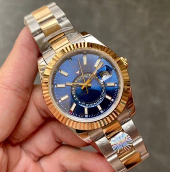 mens reloj watches steel automatic movement small dial calendar 41mm blue dial reloj watch stainless sky dweller wristwatches montre de luxe, Slivery;brown
mens reloj watches steel automatic movement small dial calendar 41mm blue dial reloj watch stainless sky dweller wristwatches montre de luxe, Slivery;brown
