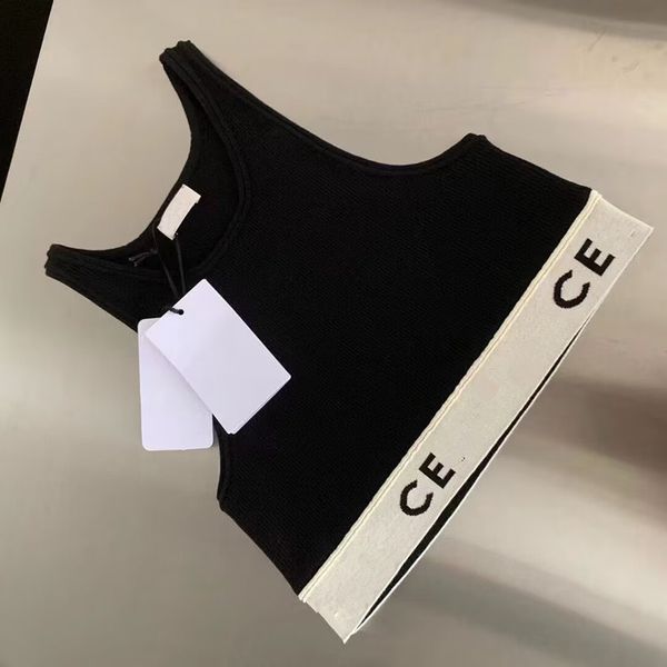 women's tanks knits women's tanks camis black red stripe fashion ce letter crop slim workout vest ladies sleeveless designer tank, White
women's tanks knits women's tanks camis black red stripe fashion ce letter crop slim workout vest ladies sleeveless designer tank, White