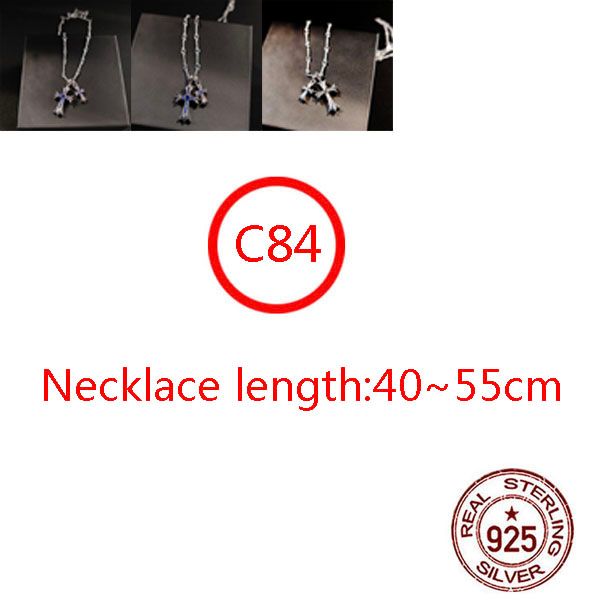 c84 s925 sterling silver necklace personalized fashion punk hip hop style jewelry chain set with blue diamond cross flower letter shape gift
c84 s925 sterling silver necklace personalized fashion punk hip hop style jewelry chain set with blue diamond cross flower letter shape gift