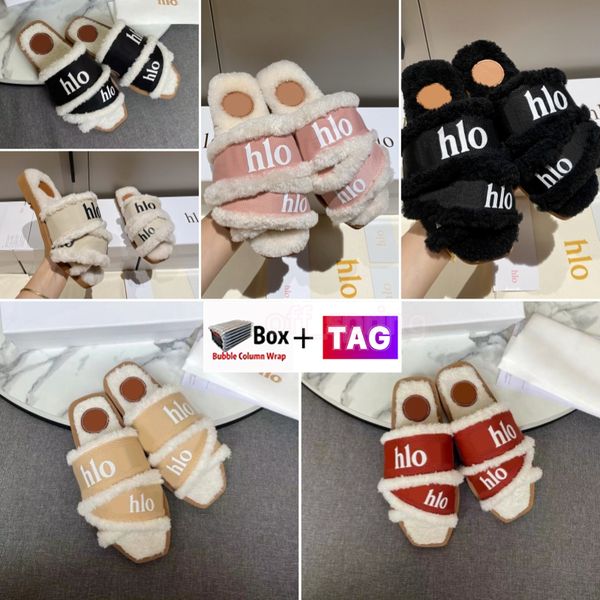 with box womens slippers flat shearling mule slide sandals luxury designer moccasins outdoor rubber slides scuffs size 34-42, Black
with box womens slippers flat shearling mule slide sandals luxury designer moccasins outdoor rubber slides scuffs size 34-42, Black