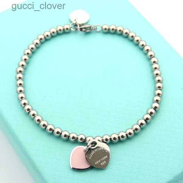 silver color women designer bangles double heart pendant stainless steel luxury ball bead heart bracelet, Black
silver color women designer bangles double heart pendant stainless steel luxury ball bead heart bracelet, Black