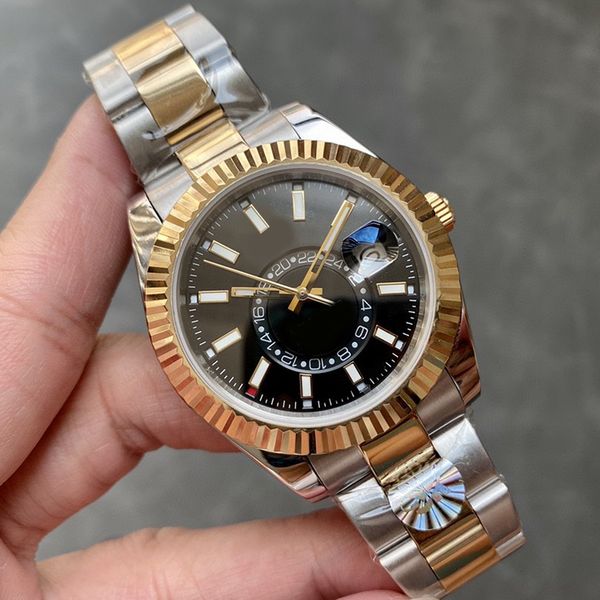High quality men's watch black dial automatic movement 42mm watch dual rotation date sapphire waterproof Montre De Luxe
High quality men's watch black dial automatic movement 42mm watch dual rotation date sapphire waterproof Montre De Luxe