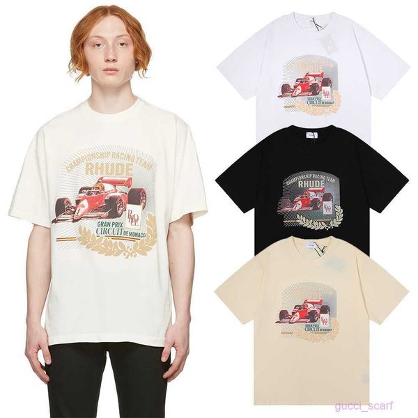men's t-shirts summer new trend clothing rhude racing pattern printed loose cotton half sleeve t-shirt, White;black
men's t-shirts summer new trend clothing rhude racing pattern printed loose cotton half sleeve t-shirt, White;black