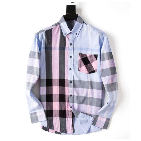 new plaid shirt fashion men's spring/summer design new bag chest pocket casual long sleeve polo single breasted polo shirt size -3xl, White;black
new plaid shirt fashion men's spring/summer design new bag chest pocket casual long sleeve polo single breasted polo shirt size -3xl, White;black