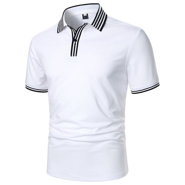 men s t shirts short sleeve polo shirt solid color contrast strips design summer streetwear casual fashion rib lapel 230403, White;black
men s t shirts short sleeve polo shirt solid color contrast strips design summer streetwear casual fashion rib lapel 230403, White;black