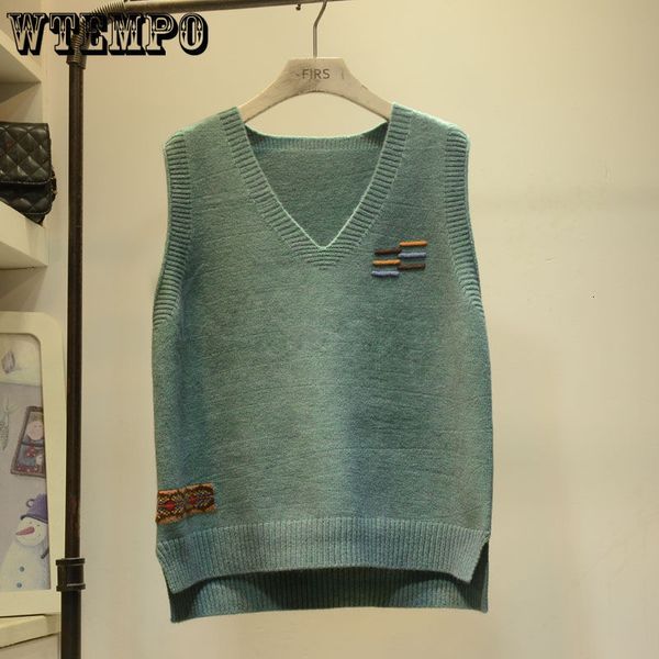 women's vests women's sweater tank patch work simple sleeveless knitted sweater women's loose v-neck fully matches korean pre, Black;white
women's vests women's sweater tank patch work simple sleeveless knitted sweater women's loose v-neck fully matches korean pre, Black;white