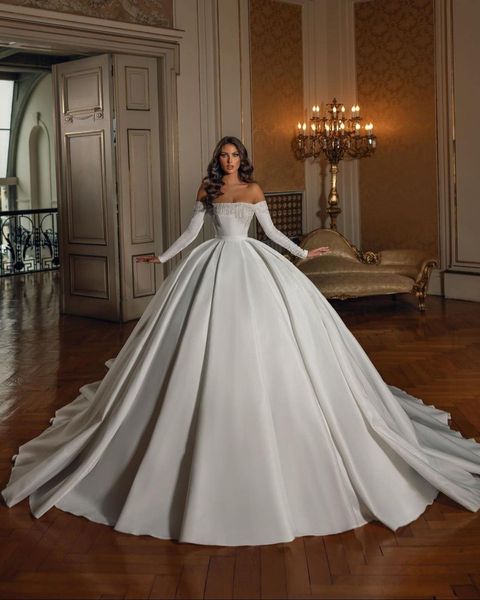 strapless luxury ball gown wedding dresses long sleeves beads crystal bling princess queen wedding dress long train bridal gowns, White
strapless luxury ball gown wedding dresses long sleeves beads crystal bling princess queen wedding dress long train bridal gowns, White