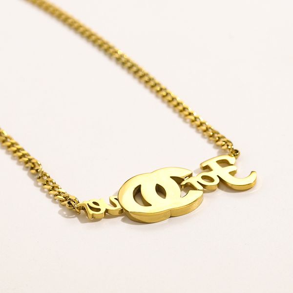 designer pendant necklaces for women elegant letter necklace highly quality choker chains jewelry accessories 18k plated gold girls gift, Silver
designer pendant necklaces for women elegant letter necklace highly quality choker chains jewelry accessories 18k plated gold girls gift, Silver