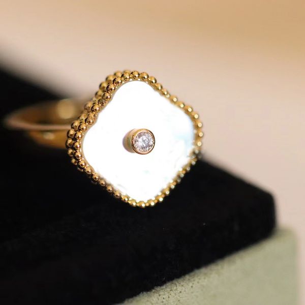 designer ring 4leaf diamond ring luxury gold solitaire ring for women engagement rings anniversary gift 5/6/7/8/9 white red green black, Golden;silver
designer ring 4leaf diamond ring luxury gold solitaire ring for women engagement rings anniversary gift 5/6/7/8/9 white red green black, Golden;silver