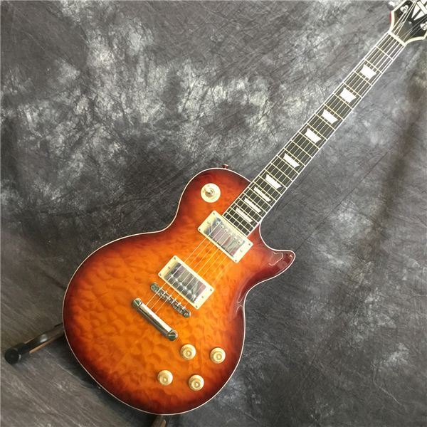igh quality quilted maple electric guitar, pickup guitar, rosewood fingerboard. mahogany body
igh quality quilted maple electric guitar, pickup guitar, rosewood fingerboard. mahogany body