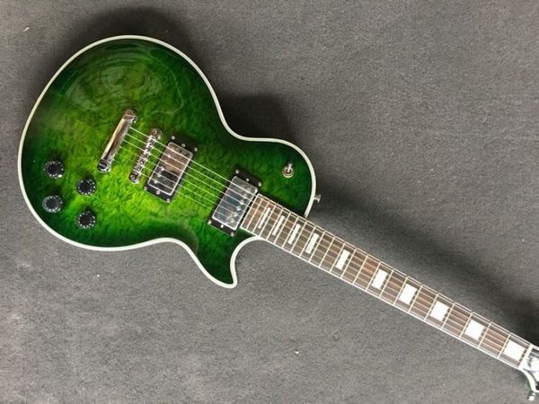lassic green quilted maple les p electric guitar,mahogany wood body and neck custom logo is available
lassic green quilted maple les p electric guitar,mahogany wood body and neck custom logo is available