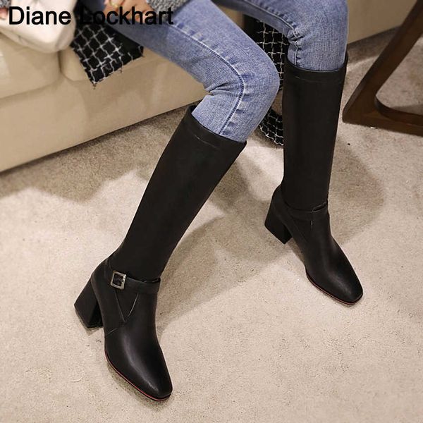 new winter pu leather knee high boots women comfortable thick heel ladies boot side zipper women warm high heels long boottes 230403, Black
new winter pu leather knee high boots women comfortable thick heel ladies boot side zipper women warm high heels long boottes 230403, Black