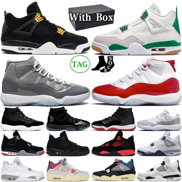 with box 4 4s basketball shoes pine green military black cat bred sapphire 11 cement grey cherry cool grey 11s men women trainers outdoor sp
with box 4 4s basketball shoes pine green military black cat bred sapphire 11 cement grey cherry cool grey 11s men women trainers outdoor sp