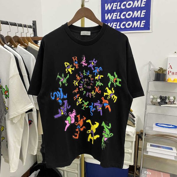 american high street summer new rotational letter bear print tee men's and women's relaxed simple versatile cotton short sleeve t-, Black;brown
american high street summer new rotational letter bear print tee men's and women's relaxed simple versatile cotton short sleeve t-, Black;brown