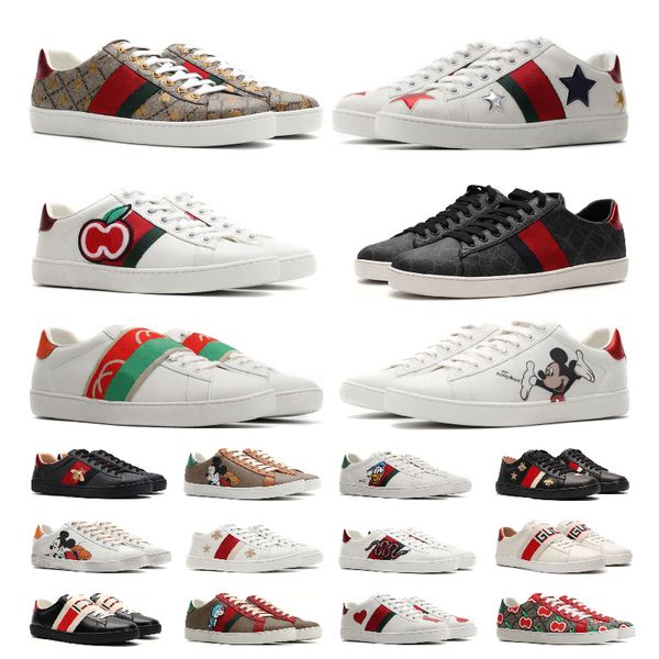 with box mens womens casual shoes bee ace sneakers low shoe designer sports leather trainers tiger embroidered red white black stripes zapat
with box mens womens casual shoes bee ace sneakers low shoe designer sports leather trainers tiger embroidered red white black stripes zapat