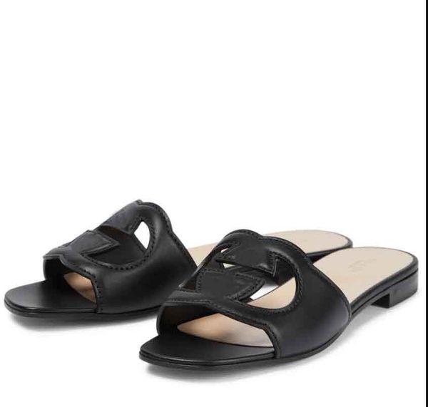 luxury designer women flat sandals cutout slipper slide interlocking cut-out slides sandal millennials leather genuine leather rubber sole 3, Black
luxury designer women flat sandals cutout slipper slide interlocking cut-out slides sandal millennials leather genuine leather rubber sole 3, Black