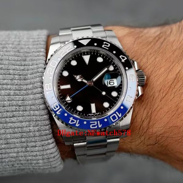 men's watch gmt ii--126710 40mm ceramic watch ring luxury men's mechanical automatic movement 3235 wrist watch, Slivery;brown
men's watch gmt ii--126710 40mm ceramic watch ring luxury men's mechanical automatic movement 3235 wrist watch, Slivery;brown
