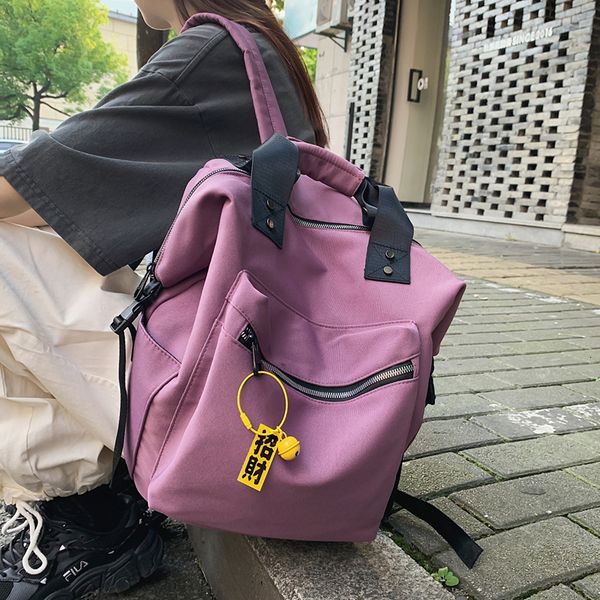 school bags hocodo fashion women's waterproof nylon backpack high capacity travel bag women's double handle school backpack 230403
school bags hocodo fashion women's waterproof nylon backpack high capacity travel bag women's double handle school backpack 230403