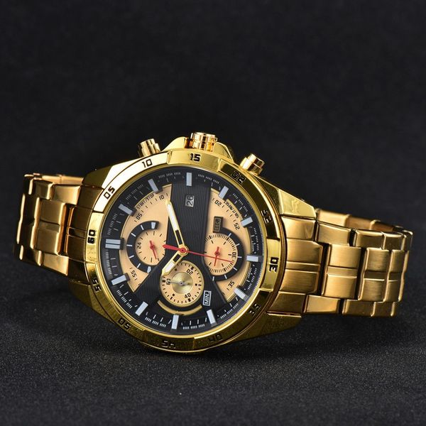 cas wrist watches for men 2023 mens watches 42mm six needles all dials work quartz watch luxury brand chronograph clock fashion steel strap, Slivery;golden
cas wrist watches for men 2023 mens watches 42mm six needles all dials work quartz watch luxury brand chronograph clock fashion steel strap, Slivery;golden