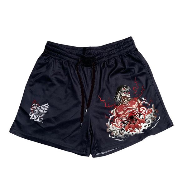 mens shorts gym men women attack on titan eren 3d printed casual anime quick mesh dry short pants for fitness workout running 230403, White;black
mens shorts gym men women attack on titan eren 3d printed casual anime quick mesh dry short pants for fitness workout running 230403, White;black