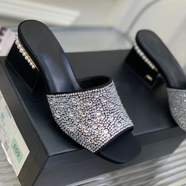 womens sandals cowhide patent leather chunky heels 9.5cm/5cm slippers slip on slides with pearl rhinestones mules square toes outdoor beach, Black
womens sandals cowhide patent leather chunky heels 9.5cm/5cm slippers slip on slides with pearl rhinestones mules square toes outdoor beach, Black