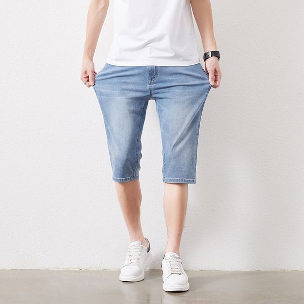 men's shorts men's plus size light cut jeans summer thin straight casual stretch shorts slim fit full pair pants 230403, White;black
men's shorts men's plus size light cut jeans summer thin straight casual stretch shorts slim fit full pair pants 230403, White;black