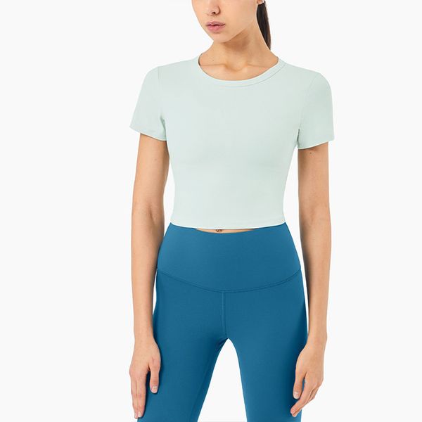 new lu nuls bare-handed tight-fitting short-sleeved yoga short-sleeved fitness room nude-colored elasticity fitness outdoor active shirts &
new lu nuls bare-handed tight-fitting short-sleeved yoga short-sleeved fitness room nude-colored elasticity fitness outdoor active shirts &