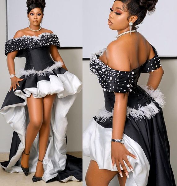 2023 arabic aso ebi beaded crystals prom dress pearls a-line hi-lo evening formal party second reception birthday engagement gowns dress rob, Black
2023 arabic aso ebi beaded crystals prom dress pearls a-line hi-lo evening formal party second reception birthday engagement gowns dress rob, Black