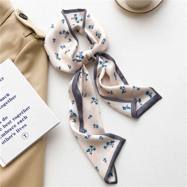 sarongs 2022 print silk skinny ribbon scarf women luxury hair hand bag wrist foulard neck tie female headband bandana 110*13cm scarves p2303, Blue;gray
sarongs 2022 print silk skinny ribbon scarf women luxury hair hand bag wrist foulard neck tie female headband bandana 110*13cm scarves p2303, Blue;gray