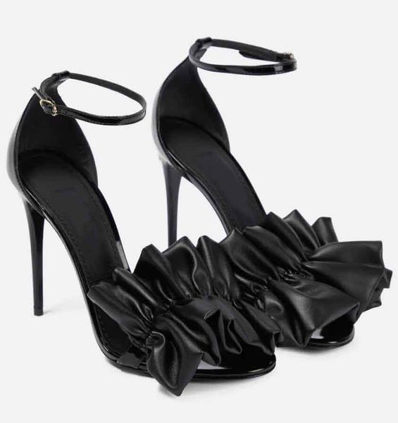 women sandal high heels black leather sandals ruched kiera leather sandals wedding party dress pump ankle strap 35-43 with boxl
women sandal high heels black leather sandals ruched kiera leather sandals wedding party dress pump ankle strap 35-43 with boxl