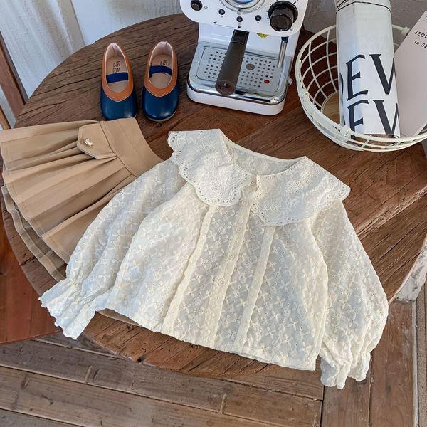 kids shirts fashion embroidery spring baby girl lace hollow shirt 2-7 years korean children's clothing girl princess 230403, White;black
kids shirts fashion embroidery spring baby girl lace hollow shirt 2-7 years korean children's clothing girl princess 230403, White;black